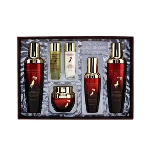 Ensemble de soins nourrissants pour la peau au ginseng rouge 3W CLINIC, soin du visage, anti-rides, cosmétique coréen K-beauty, fabriqué en Corée pour femmes - Product Image 1