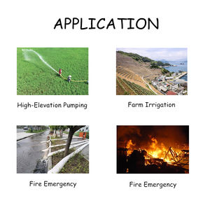 Pompe à eau flottante à essence à haut débit <span class=keywords><strong>ZI</strong></span> AO 4 temps avec rotor multi-étages - Portable et durable - Product Image 4