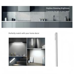 Unterbauleuchte <span class=keywords><strong>LED</strong></span> Wiederaufladbar Kabellos Bewegungssensor Lampe Dimmbar Magnetische Schrankbeleuchtung für Küche Kleiderschrank Treppe Innenbereich - Product Image 3