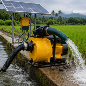 Bomba de Agua <span class=keywords><strong>Solar</strong></span> para Riego Agrícola, Centrífuga de Superficie, DC sin Escobillas, Gran Caudal, <span class=keywords><strong>Kit</strong></span> de Potencia para Bebederos de Ganado - Product Image 3