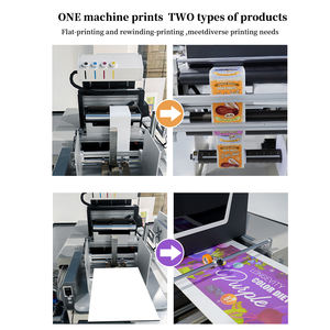 Foofon, máquina de impresión de etiquetas Digital rollo a rollo de alta calidad, máquina de impresión de inyección de tinta con logotipo, impresora de un solo paso - Product Image 3