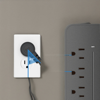 US Standard 8 prises parasurtenseur 3USB type-c charge rapide multiprise bureau à domicile Station de charge multi-appareils