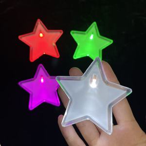 Ruiliang <b>Star</b> <b>LED</b> Flashing Badge Safety Pin Gift For Fans - Product Image 1