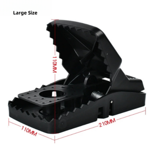 Piège à rat en plastique réutilisable pour lutter contre les rongeurs, tueur de <span class=keywords><strong>souris</strong></span> noir - Product Image 3