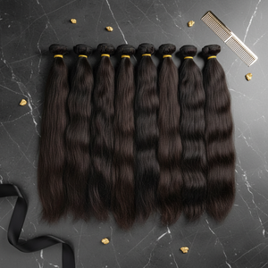 Fasci di Capelli Umani Vergini Indiani 100% Naturali all'Ingrosso - Product Image 6