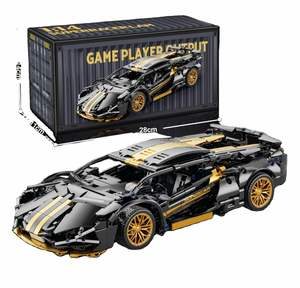 Technologie 1:14 Supercar de course noire en blocs de construction, jouet de voiture à assembler, cadeau d'anniversaire pour garçons - Product Image 5