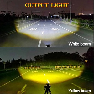 Nouveau phare de moto à lentille de projecteur LED super lumineux U10 U9 Plus 6000K 3000K, mini projecteur, kits d'éclairage de moto, feux antibrouillard - Product Image 6