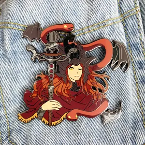 Kunshan fournisseur métal artisanat fait sur mesure anime conception épingles à linge haute qualité émail dur broche avec sérigraphie