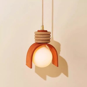 Nordic Minimalist Pendant <b>Light</b> E27 LED <b>Single</b> Head Chocolate Round Chandelier For Bedroom Living Room Restaurant Bar - Product Image 4