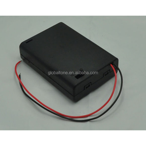 Đen <span class=keywords><strong>3</strong></span> <span class=keywords><strong>AA</strong></span> nhựa Pin chủ với On/Off chuyển đổi 3x1.5V pin trường hợp hộp lưu trữ với dây dẫn cho up xe công cụ điện - Product Image 5