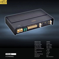 Amplificateur audio de voiture numérique monoblock de classe D 12V, 1 canal, 1000W, amplificateur de puissance avec séparation 4 canaux