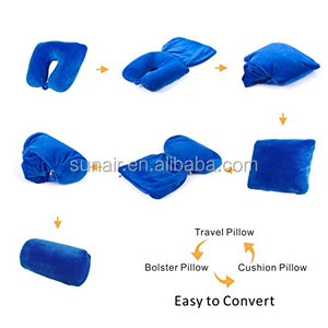 3 en 1 viaje cuello suave almohada microperlas multifuncional almohada de viaje - Product Image 3