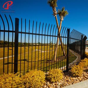 Clôture de sécurité en métal noir thermolaqué avec embouts de poteaux en fer forgé pour la décoration de jardin – Fournisseur d'usine - Product Image 3