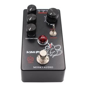 MOSKYAUDIO KING RAT Pédale d'effet guitare-Distorsion, True Bypass Circuit, Processeur multi-effets avec alimentation électrique - Product Image 3