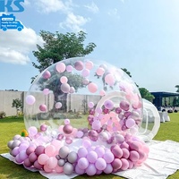 Grande tente gonflable transparente en PVC, tente à bulles transparente à gonfler pour mariage, fête, camping en plein air, événement, hôtel