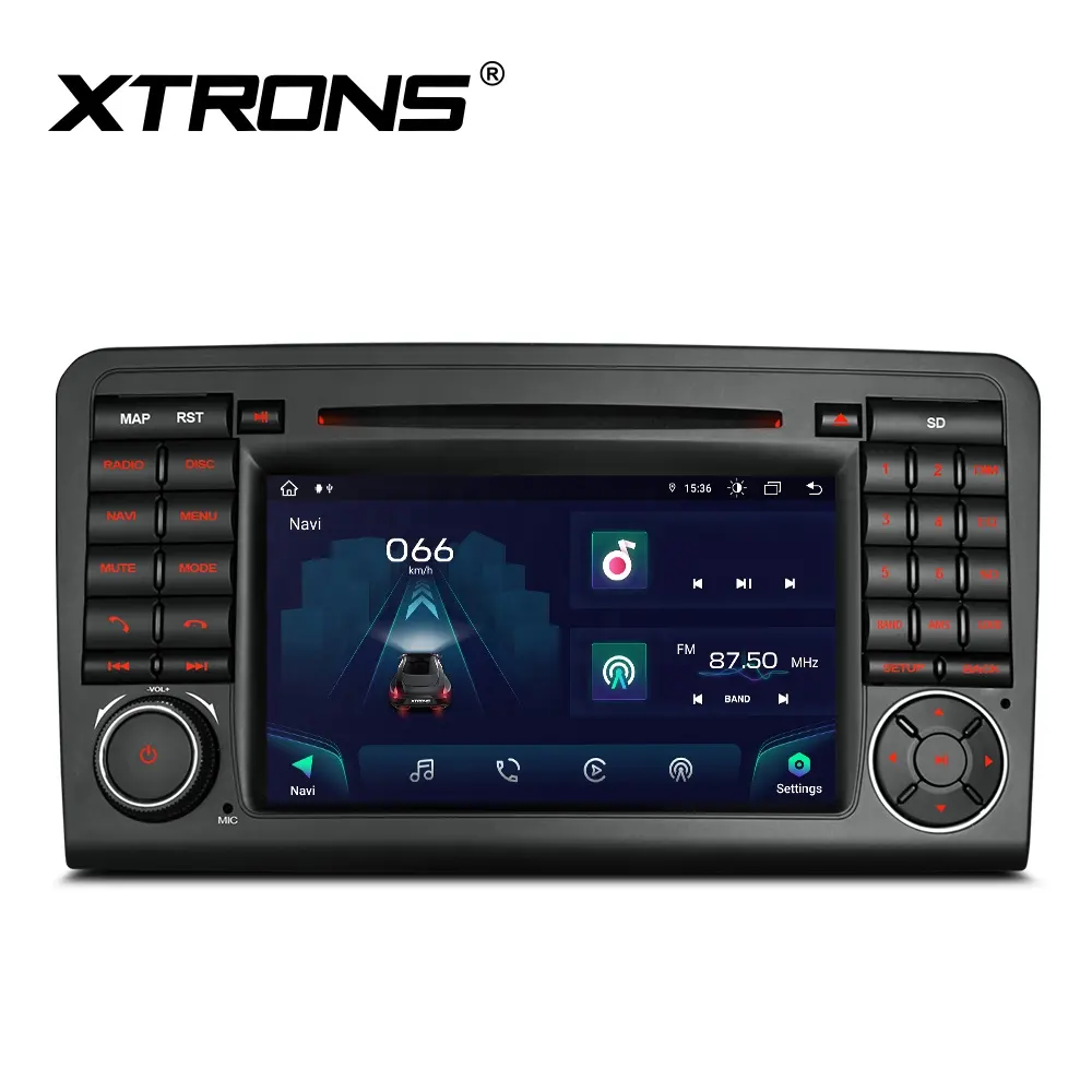 XTRONS 7 "カーラジオAndroid13 4 64GBカーステレオメルセデスW164GL X164カープレイAndroidオートグローバル4GLTEカーDVDプレーヤー