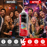 Spray de serpentins de fête, spray de serpentins colorés pour la décoration d'anniversaire, de mariage et de carnaval, fournitures de fête, vente en gros