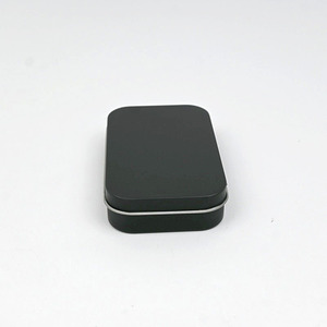 Ready Stock Hinged Lid <b>Tin</b> Box Solid Color One‑Piece Flip Top Tinplate Container For Throat Lozenge Card <b>Storage</b> Candy Packaging - Product Image 2