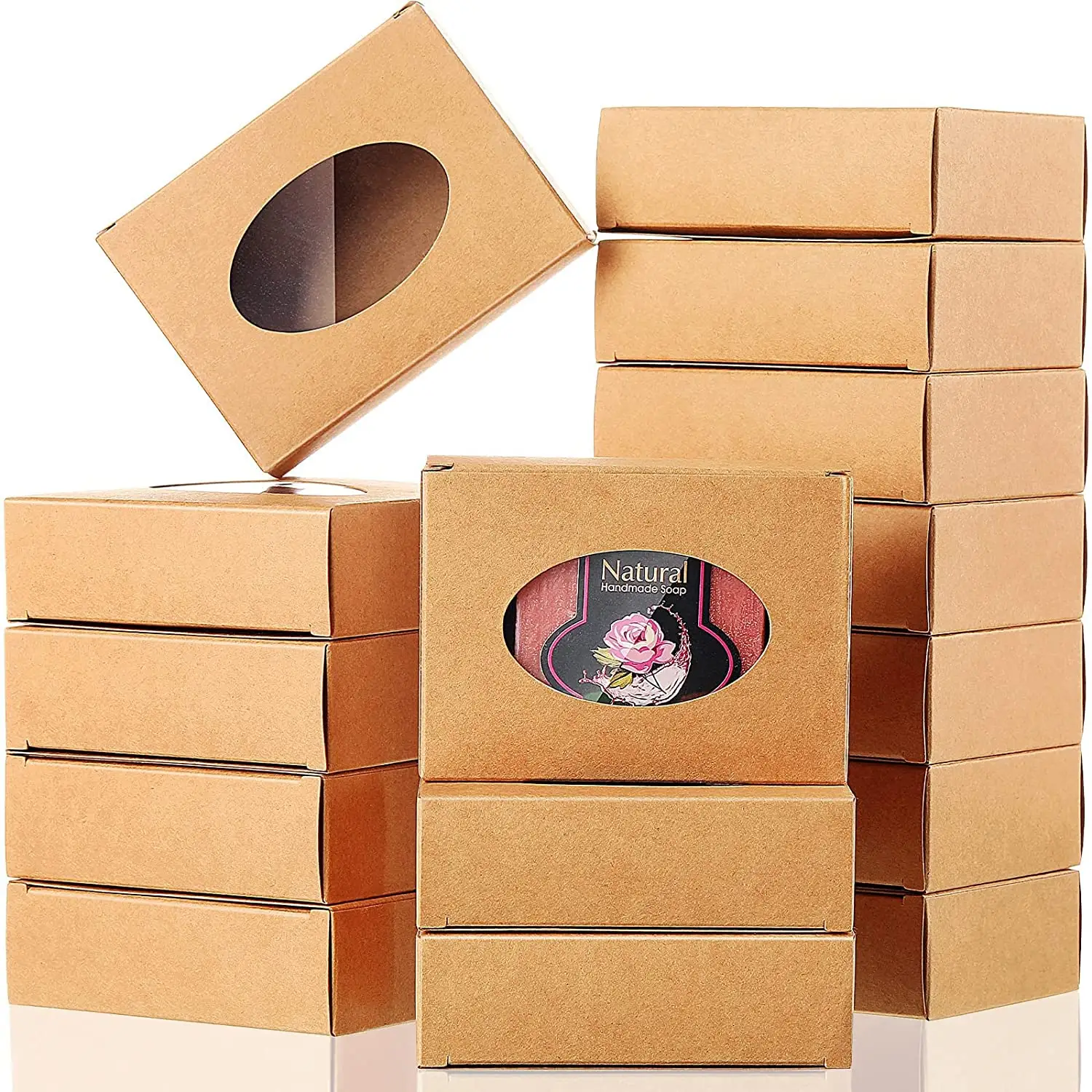 Индивидуальные бумажные коробки GMI, экологичные картонные бумажные пакеты, Коробка для мыла, упаковка для домашних мыльных коробок