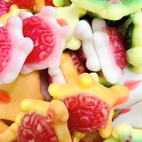 Vente en Gros Diverses Formes Chewy Halal Saveurs de Fruits Serpent Lapin Grenouille Bonbons Gommeux