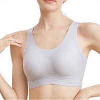 Soutien-gorge sans armatures de haute qualité, sans coutures, couvrant entièrement la poitrine, push-up, bretelles réglables, confortable, rembourré, respirant, pour le sport