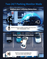 Cámara para Coche AI DMS de 5 Canales (Frontal/Trasera/Izquierda/Derecha) 360 4K IPS con DVR, Caja Negra, CPL, WiFi 5G, GPS y Monitor de Estacionamiento