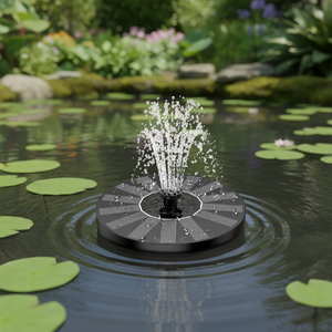 9v 3.5w personalizzato rotondo Mono cella a energia solare pompa fontana portatile pannello solare <span class=keywords><strong>con</strong></span> batteria luci <span class=keywords><strong>Led</strong></span> per laghetti da giardino all'aperto - Product Image 4