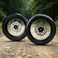 Nouvel ensemble de roues en alliage d'aluminium KYZ DOT Sur-Ron Light Bee X de 17 pouces, pneus 70/90-17 90/80-17, kit complet pour vélo électrique, garantie d'un an