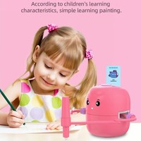 Robot de dessin éducatif pour enfants avec 100 cartes, effets sonores, puzzle interactif, peinture, apprentissage, jouet intelligent pour enfants unisexe