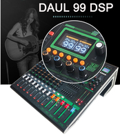 Console de Mixage Audio Professionnelle GBUB PMA802FX à 8 Canaux avec Double Groupement, Double DSP 99, Alimentation Fantôme 48V, MP3, USB et Bluetooth