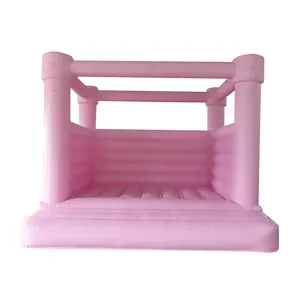 13X13 Kaki 4X4M Pastel Pink Bouncer Pernikahan Tiup Pvc Kastil Goyang Melompat Kualitas Baik untuk Pesta