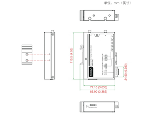 MT-AWK-1137C Nuevo Cliente Inalámbrico Industrial 802.11a/b/g/n (hasta 300Mbps) con Puertos LAN Duales, Roaming, IP30, Metálico - Product Image 2