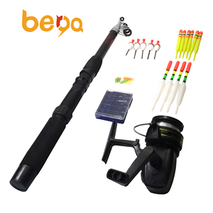 Nouveau Kit Combo canne à pêche et moulinet Spinning, télescopique, bon marché avec flotteurs de pêche et crochets, paquet à ampoules - Product Image 1