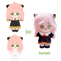 Peluche personnalisée de dessin animé, jouet en peluche, mini jouet avec tailles et couleurs personnalisées
