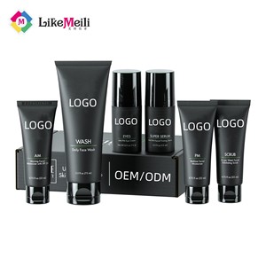 Rutina de cuidado de la piel con control de aceite OEM/ODM para hombres, cuidado de la piel, exfoliante facial, humectantes, blanqueamiento, brillo, conjunto de cuidado de la piel para hombres - Product Image 1