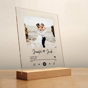 Dropshipping BEI Marco de Fotos de Acrílico Personalizable con Música para Aniversario Romántico, el Mejor Regalo Creativo para Parejas - Product Image 4