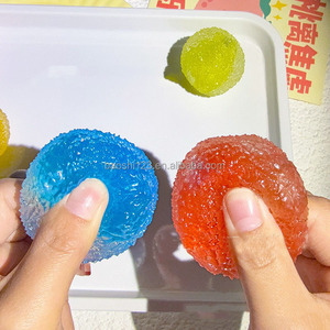 4cm Slushy Handmade <b>Squishy</b> Ball Sound Fruit Fidget Toy Plasticine Stress Relief Squeeze Toy Anti-anxiety Decompression Toy - Product Image 2