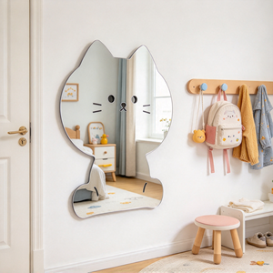Wholesale Custom Cartoon Animal Acrylic Children <b>Mirror</b>, Shatter Resistant Wall <b>Mirror</b> for Kindergarten & Home Decor - Product Image 3