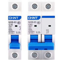Disjoncteur 1P AC/DC MCCB MCB Nxb-63 Nb1-63dc 100% original Chint pour éclairage domestique et système solaire
