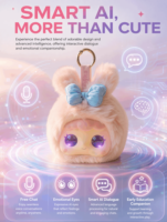 Robot Jouet Musical IA avec Yeux Violets, Certifié CE CPC, Rechargeable USB, Cadeau pour Enfants, Taille Personnalisable, Tendance Virale, Article de Collection pour les Réseaux Sociaux