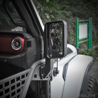 Demi-portes tubulaires tactiques style Maiker X avec rétroviseur latéral pour Jeep Wrangler JL Gladiator JT Accessoires