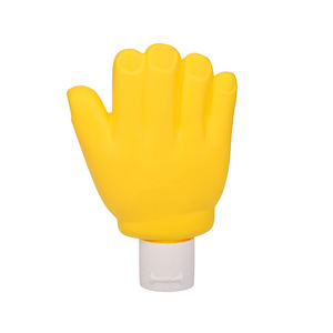 หลอดครีมขวดครีมกันแดดทรงถุงมือสีเหลืองบรรจุภัณฑ์ดีไซน์นวัตกรรมรูปทรงถุงมือ - Product Image 1