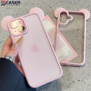 <span class=keywords><strong>Cover</strong></span> per Telefono con Orecchie di <span class=keywords><strong>Topolino</strong></span> 3D Cartoon, Antiurto, Colori Pastello, Stile Giovanile e Femminile per <span class=keywords><strong>iPhone</strong></span> 14/15/16 Plus 17 Pro Max - Product Image 4