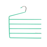 Cintres en métal à 4 niveaux avec revêtement en PVC Organisateur de placard solide et durable pour pantalons Jeans Écharpe Pantalon mou