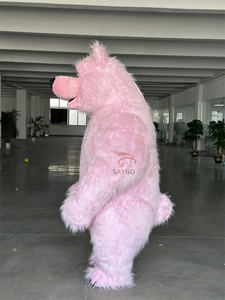 Costume da Mascotte Gonfiabile Gigante <span class=keywords><strong>Orso</strong></span> <span class=keywords><strong>Masha</strong></span> Marrone per Cosplay, Personaggio dei Cartoni Animati, Abito per Feste, Giochi ed Eventi di Halloween - Product Image 5