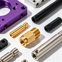 Solution complète de traitement de surface par usinage CNC pour matériaux aluminium/cuivre/laiton/fer, tolérance de 0,01 mm, CNC 5 axes