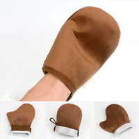 Gant applicateur double face noir/marron pour autobronzant, applicateur de lotion sans soleil, gants de bronzage