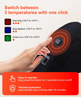 Ceinture de thérapie par lumière rouge 630-850nm pour la relaxation musculaire, thérapie profonde, compression chaude des articulations de la hanche, massage par vibration, avec logo personnalisé