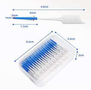 Caja Grande de 400 Cepillos Interdentales de PTFE YBK para Limpiar Encías y Espacios Dentales, Palillos de Dientes Desechables de Plástico con Cepillo - Product Image 2