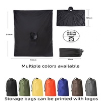 Imperméable écologique pour adulte en PU, réutilisable, avec capuche, pour le camping, la randonnée et les activités de plein air